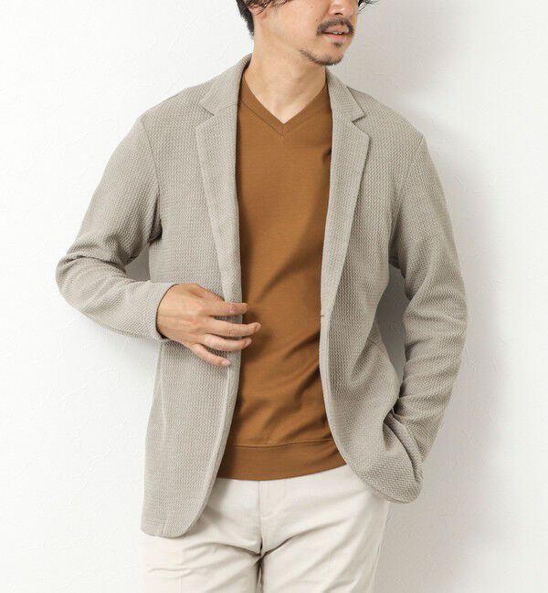 Stutostein「《ビジカジ対応》Relax Jogger Jersey ウォッシャブルテーラーCD」|カーディガン|