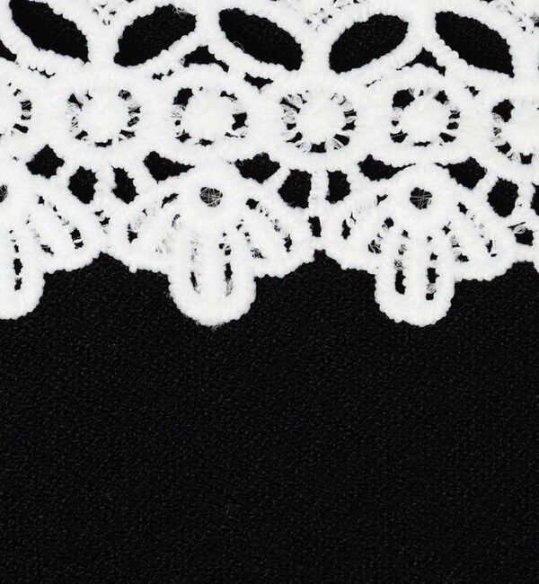 NOLLEY'S「《手洗い可能》襟レース2WAYプルオーバーニット」|ニット・セーター|