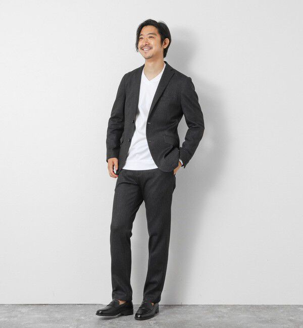 NOLLEY'S goodman「《ビジカジ対応》シルケットスムースドレスL/S V Tシャツ 25AW」|Tシャツ・カットソー|