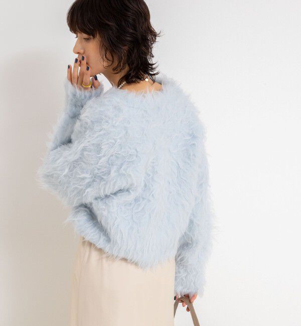 NOLLEY'S sophi「《手洗い可能》カール起毛ショートカーディガン」|カーディガン|