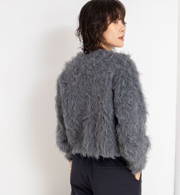 NOLLEY'S sophi「《手洗い可能》カール起毛ショートカーディガン」|カーディガン|