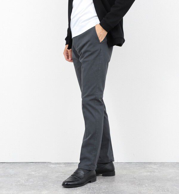 NOLLEY'S goodman「コットンカルゼ裏微起毛ストレッチスリムフィット 25AW」|チノ|