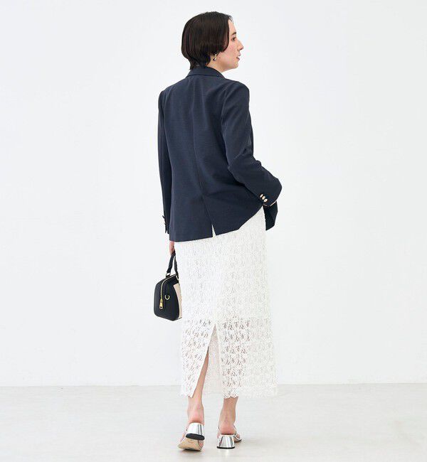 NOLLEY'S sophi「《セットアップ対応》ウォッシャブルスラブオックスダブルジャケット」|テーラードジャケット|