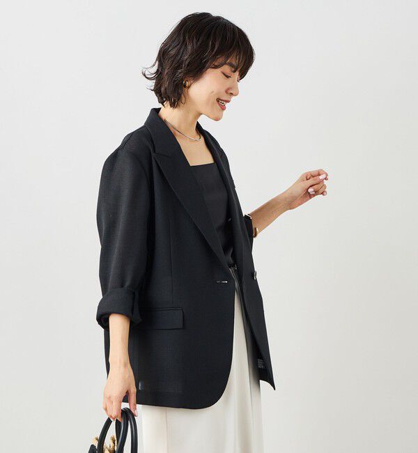 NOLLEY'S sophi「ウォッシャブルリネンライクオーバージャケット」|テーラードジャケット|