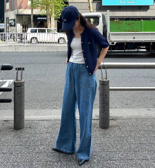 fredy emue「ライトオンスデニムベイカーイージーパンツ」|デニム|