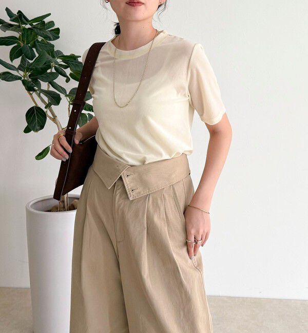 fredy emue「ベロア半袖Tシャツ」|Tシャツ・カットソー|