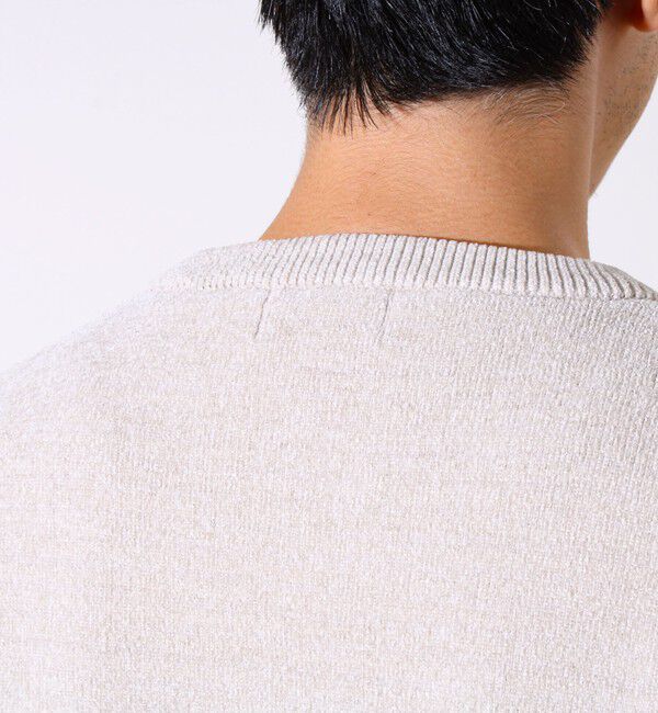 GLOSTER「【昨年人気アイテム再登場！チクチクしないニット】モールバックボーダー ヘンリーネックニット」|ニット・セーター|