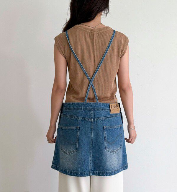fredy emue「デニムサロペットチュニック」|オールインワン|