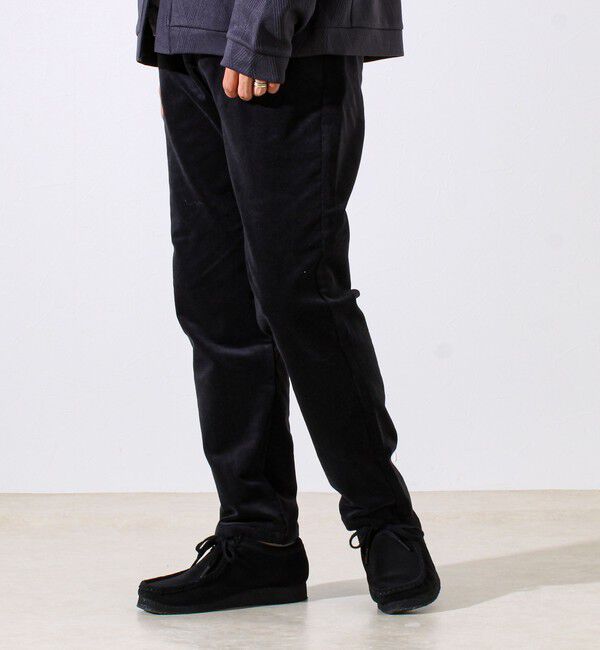 GLOSTER「【あったか快適なのに上品見え】コール裏フリースストレッチイージーパンツ」|チノ|