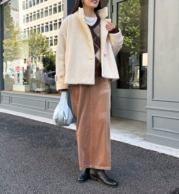 fredy emue「ループシャギースタンドカラーコート」|その他|