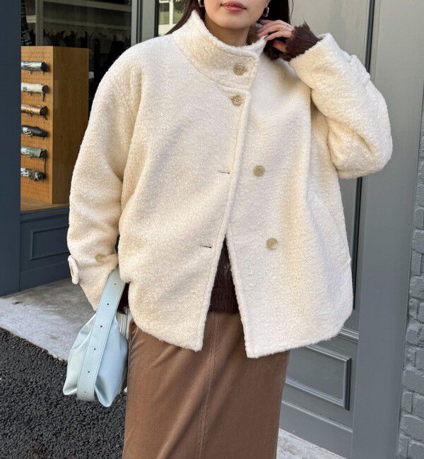 fredy emue「ループシャギースタンドカラーコート」|その他|