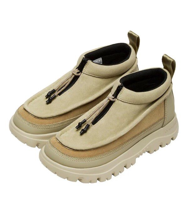 GLOSTER「【SHAKA/シャカ】ジップモカシンシューズ ZIP MOCCASIN BOOTIE EX」|ロングブーツ|ベージュ