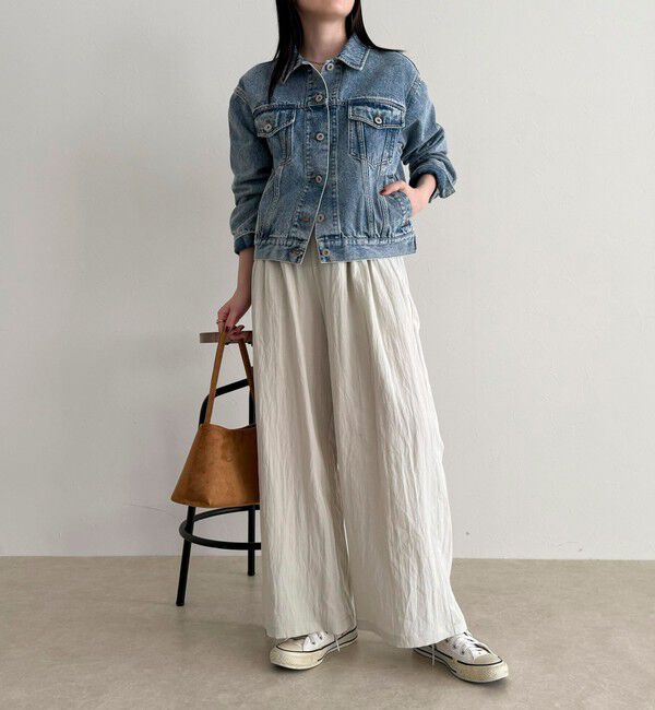 fredy emue「こなれワッシャータックイージーパンツ」|チノ|