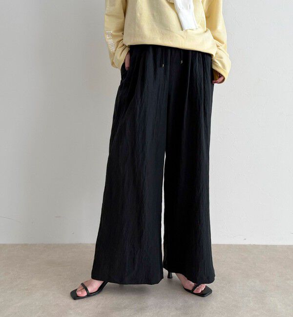 fredy emue「こなれワッシャータックイージーパンツ」|チノ|