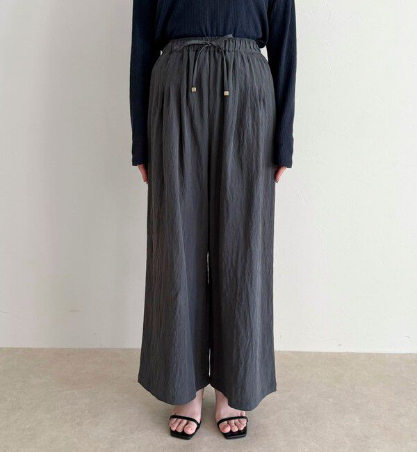 fredy emue「こなれワッシャータックイージーパンツ」|チノ|