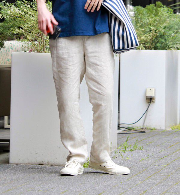 GLOSTER「【リネン100％/夏の定番】リネンイージーパンツ」|チノ|