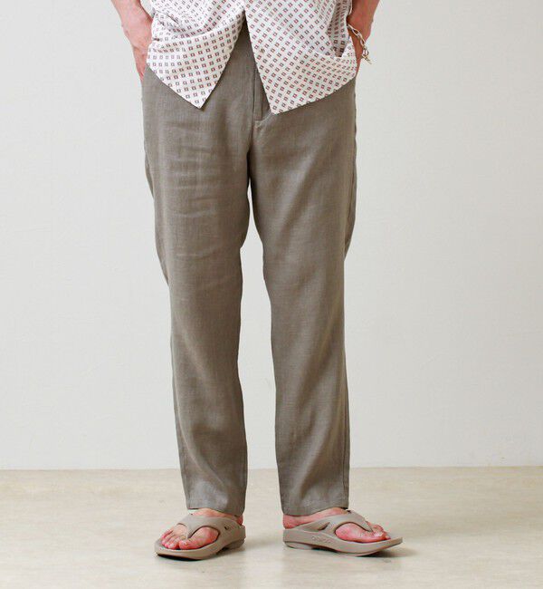 GLOSTER「【リネン100％/夏の定番】リネンイージーパンツ」|チノ|