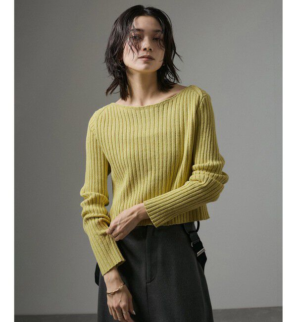 SALON adam et rope'「ローシルクリブニット2WAYカーディガン」|カーディガン|