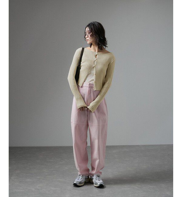 SALON adam et rope'「ローシルクリブニット2WAYカーディガン」|カーディガン|