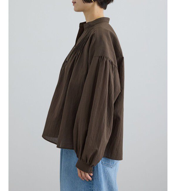 SALON adam et rope'「コットンボイルピンタックブラウス」|シャツ・ブラウス|