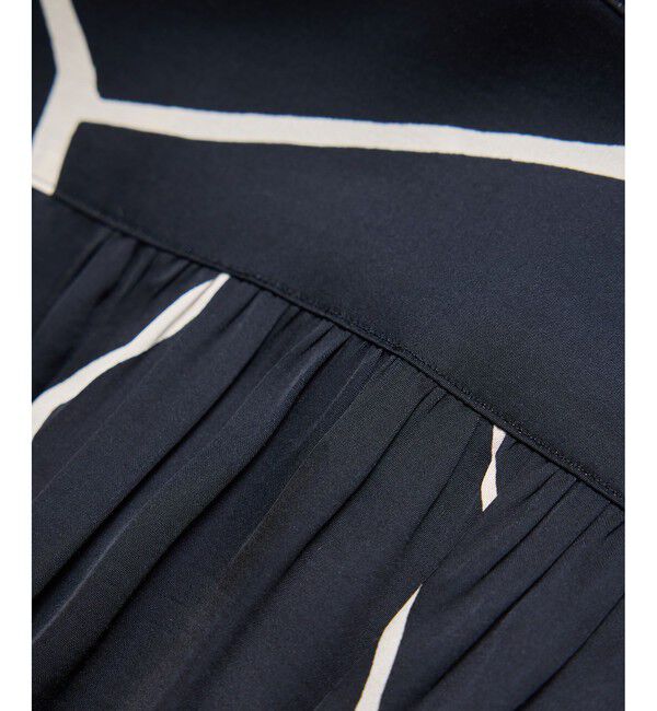 ROPE「ギャザーヨークサテンワンピース/イージーケア」|ワンピース|