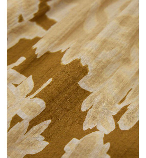 ROPE「【DEVEAUX（デヴォー）】別注ボカシフラワーボリュームスリーブブラウス/洗える」|シャツ・ブラウス|