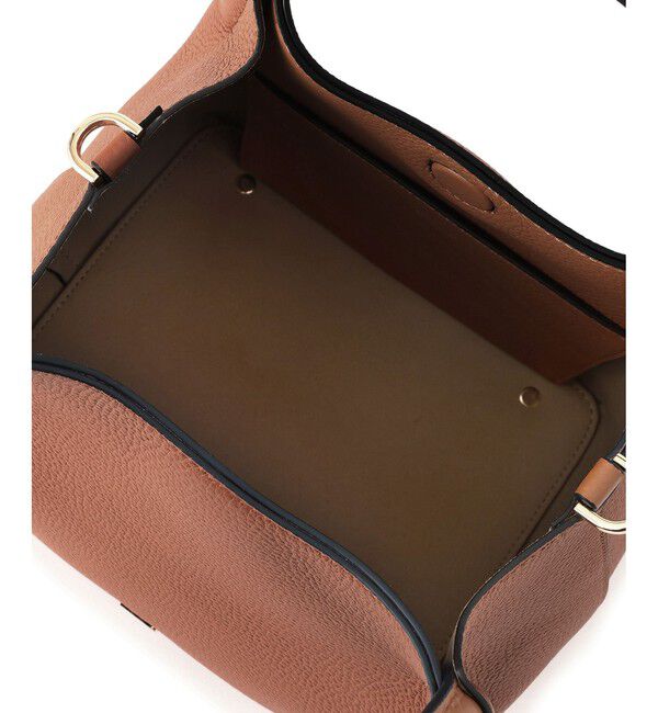 ROPE「2WAYキューブボックスレザーハンドバッグ」|ハンドバッグ|