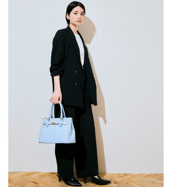 VIS「美easyリネンライクワイドパンツ/イージーケア・接触冷感・セットアップ対応」|スラックス|