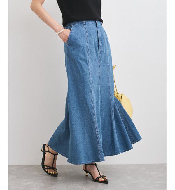 VIS「ライトデニムマーメイドスカート」|スカート|