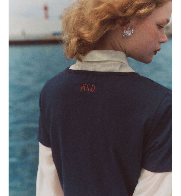 VIS「【POLO BCS】VIS別注コンパクトモチーフTシャツ」|Tシャツ・カットソー|ネイビー(40)