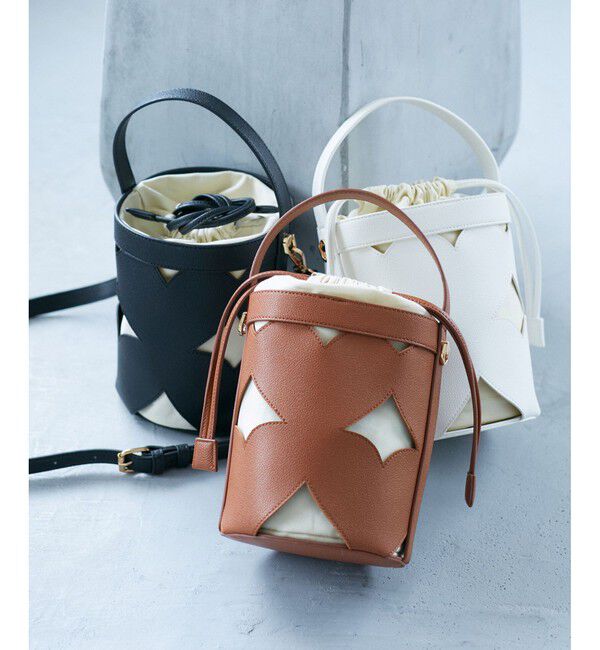 VIS「カットワーク2WAYバッグ」|ハンドバッグ|