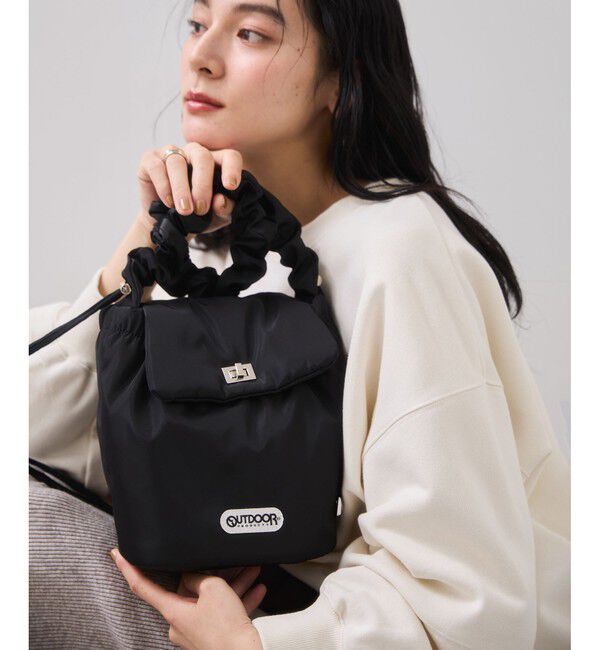 VIS「WEB限定追加【OUTDOOR PRODUCTS】VIS別注ドロストミニショルダーバッグ」|ショルダー・メッセンジャー|ブラック(01)