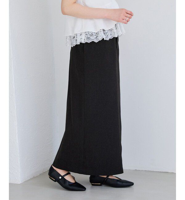 VIS「サマーツイードアイラインスカート/セットアップ対応」|スカート|