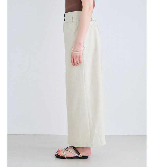 VIS「サマーツイードアイラインスカート/セットアップ対応」|スカート|