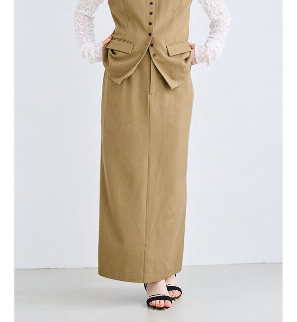 VIS「サマーツイードアイラインスカート/セットアップ対応」|スカート|