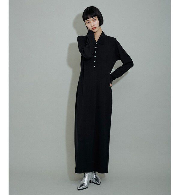 ADAM ET ROPE'「【WEB限定】・【新色追加】・【洗える】ポロシャツワンピース」|ワンピース|