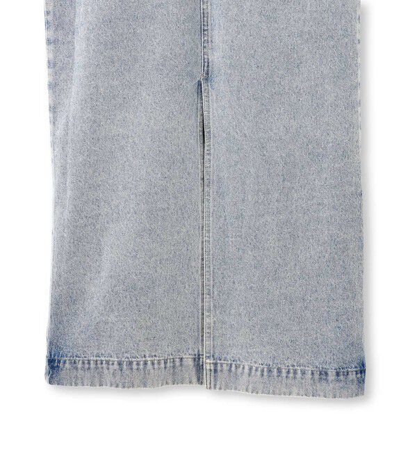 ADAM ET ROPE'「【WEB限定】ドロストネックデニムワンピース」|ワンピース|