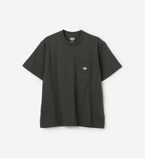 DANTON「DANTON | ポケット クルーネックTシャツ SOLID WOMEN」|Tシャツ・カットソー|DKGREY
