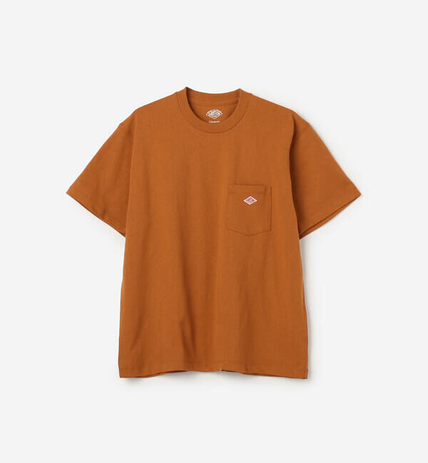 DANTON「DANTON | ポケット クルーネックTシャツ SOLID WOMEN」|Tシャツ・カットソー|ORANGE