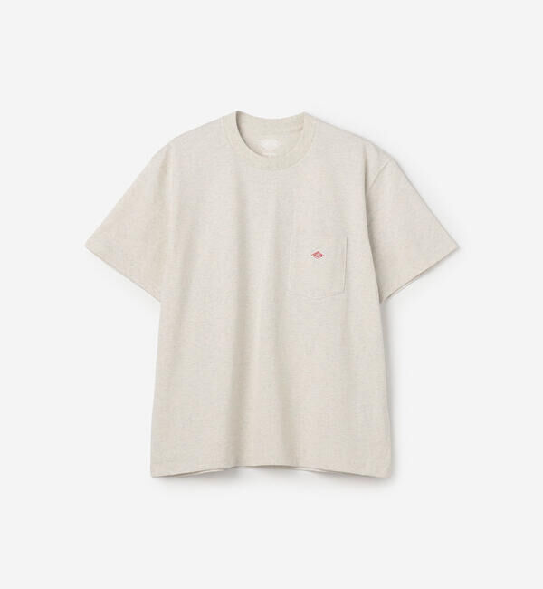 DANTON「DANTON | ポケット クルーネックTシャツ SOLID WOMEN」|Tシャツ・カットソー|ECRU系1