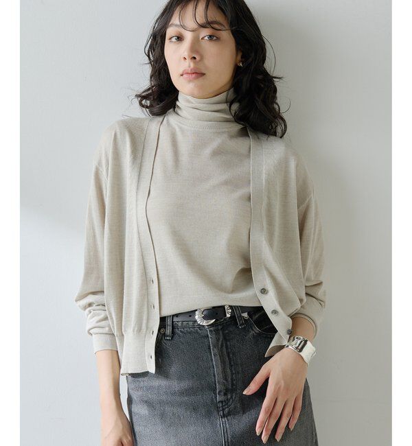  「16G Vネックカーディガン」|ニット・セーター|