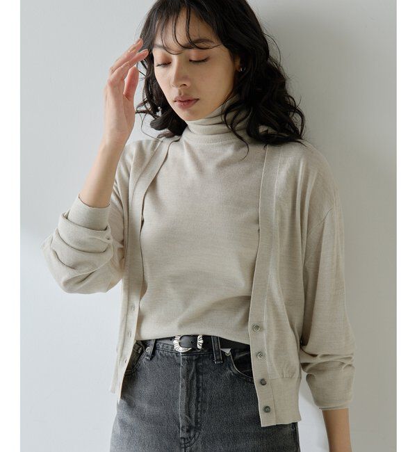  「16G Vネックカーディガン」|ニット・セーター|