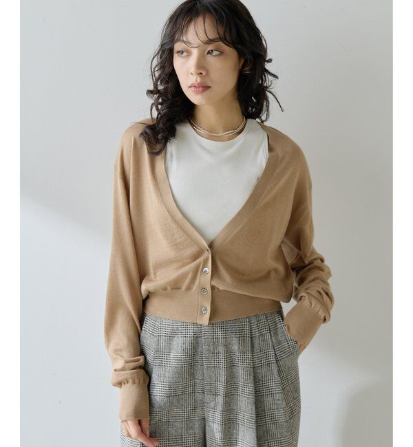  「16G Vネックカーディガン」|ニット・セーター|