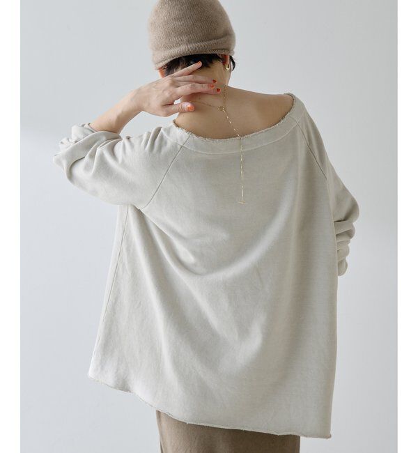  「オフショル裏毛プルオーバー」|Tシャツ・カットソー|