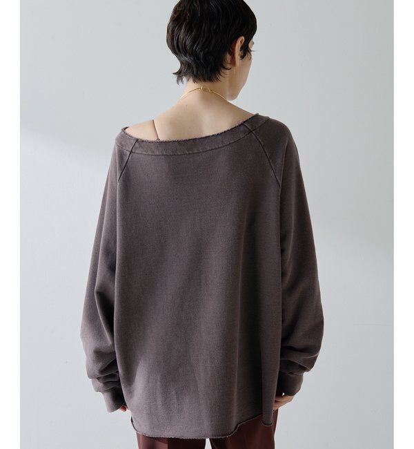 「オフショル裏毛プルオーバー」|Tシャツ・カットソー|