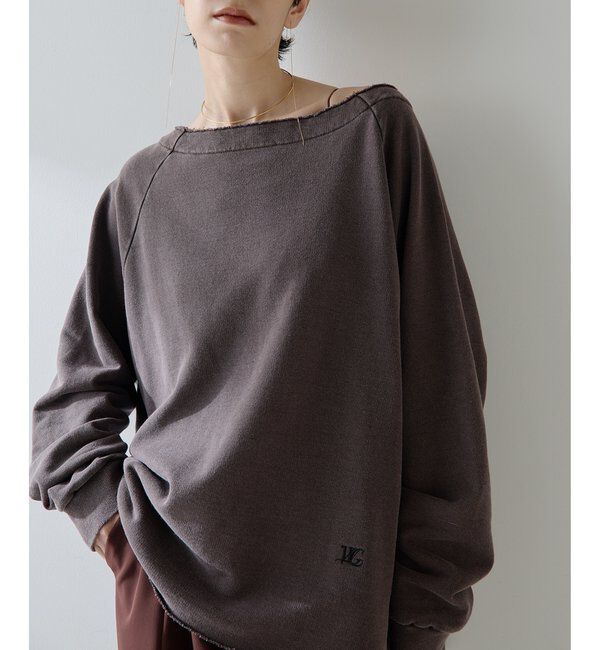  「オフショル裏毛プルオーバー」|Tシャツ・カットソー|