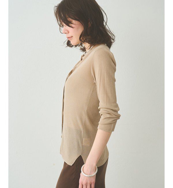  「シアーリブニットカーディガン」|ニット・セーター|