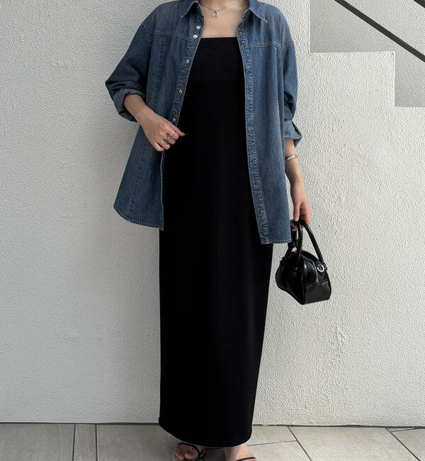  「ボウタイデニムシャツ」|シャツ・ブラウス|