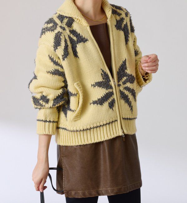  「ビッグモチーフカウチンカーディガン」|ニット・セーター|