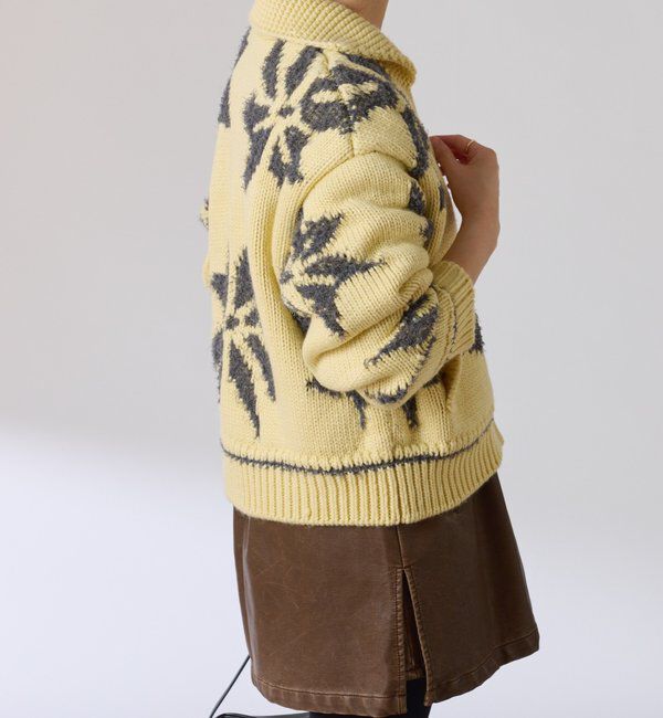  「ビッグモチーフカウチンカーディガン」|ニット・セーター|